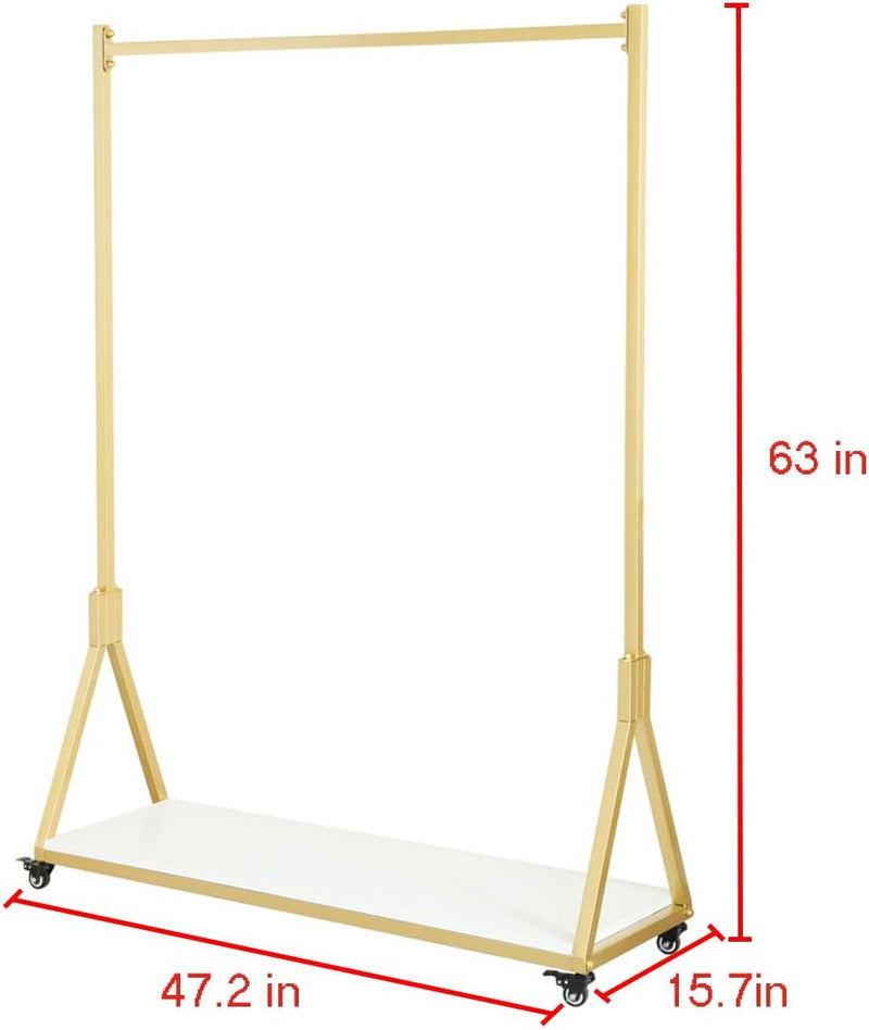 Modern Simple Heavy Duty Metal Rolling Garment Rack