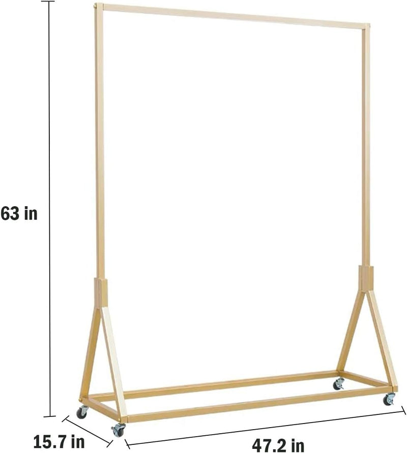 Modern Simple Heavy Duty Metal Rolling Garment Rack