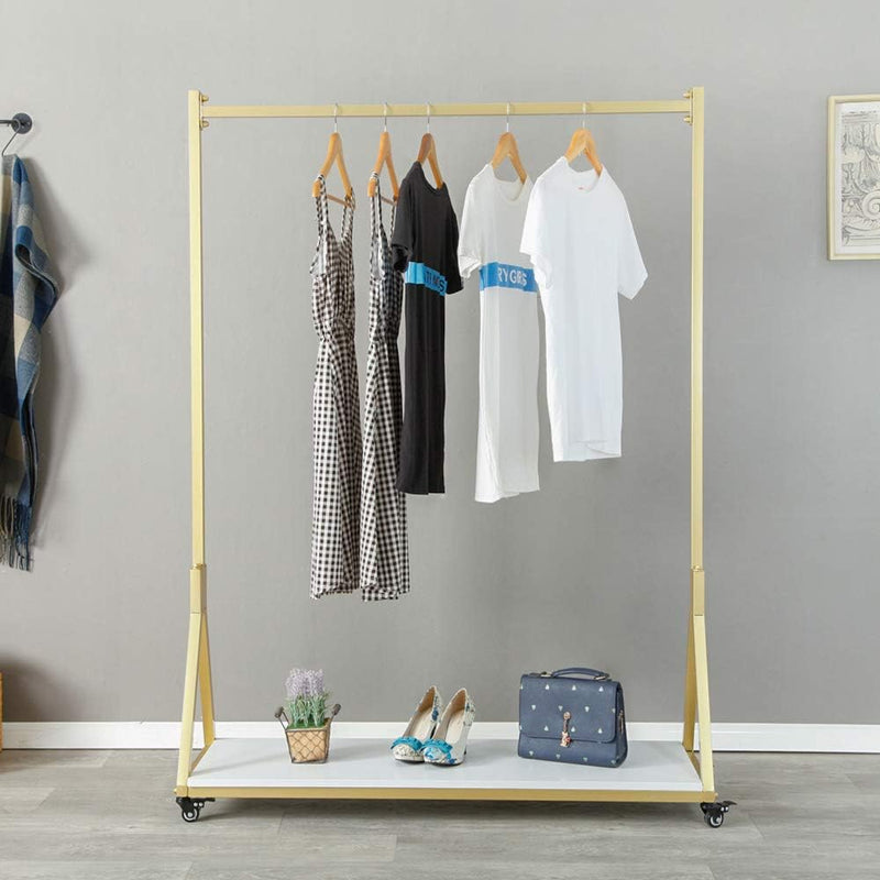 Modern Simple Heavy Duty Metal Rolling Garment Rack