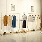 Modern Simple Heavy Duty Metal Rolling Garment Rack