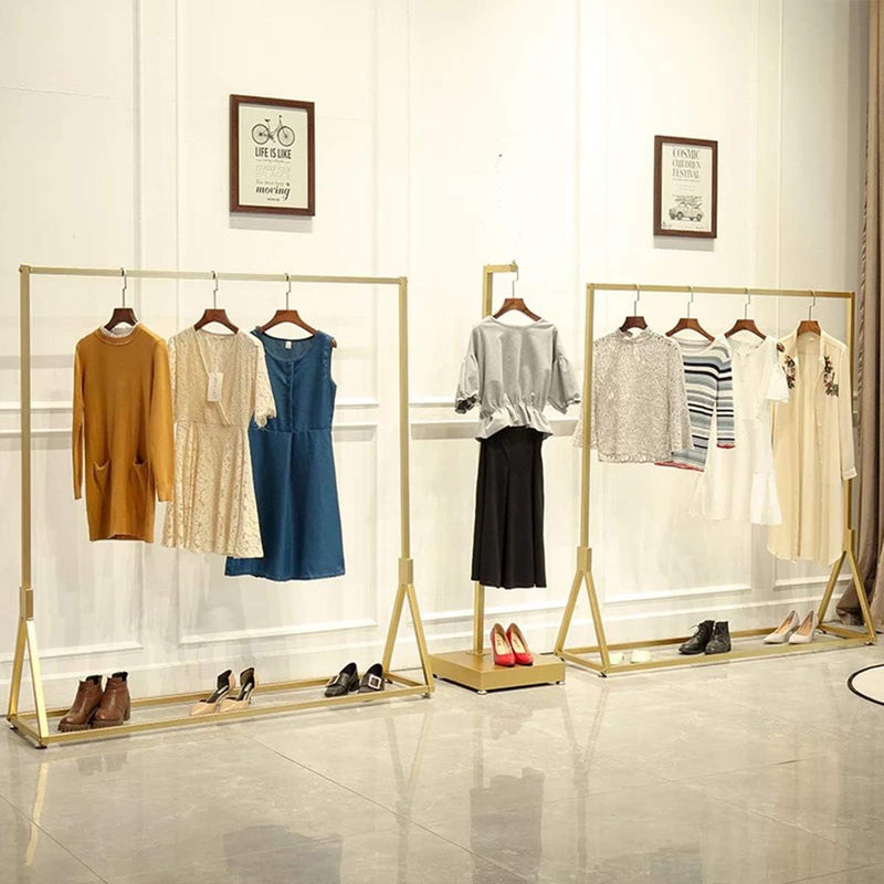 Modern Simple Heavy Duty Metal Rolling Garment Rack
