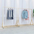 Modern Simple Heavy Duty Metal Rolling Garment Rack