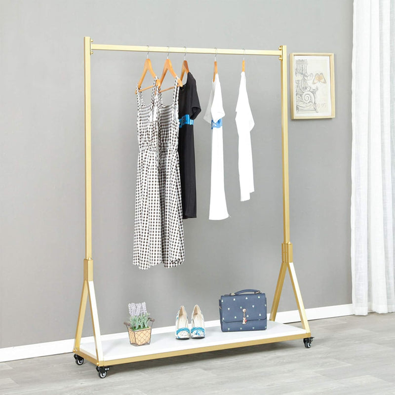 Modern Simple Heavy Duty Metal Rolling Garment Rack