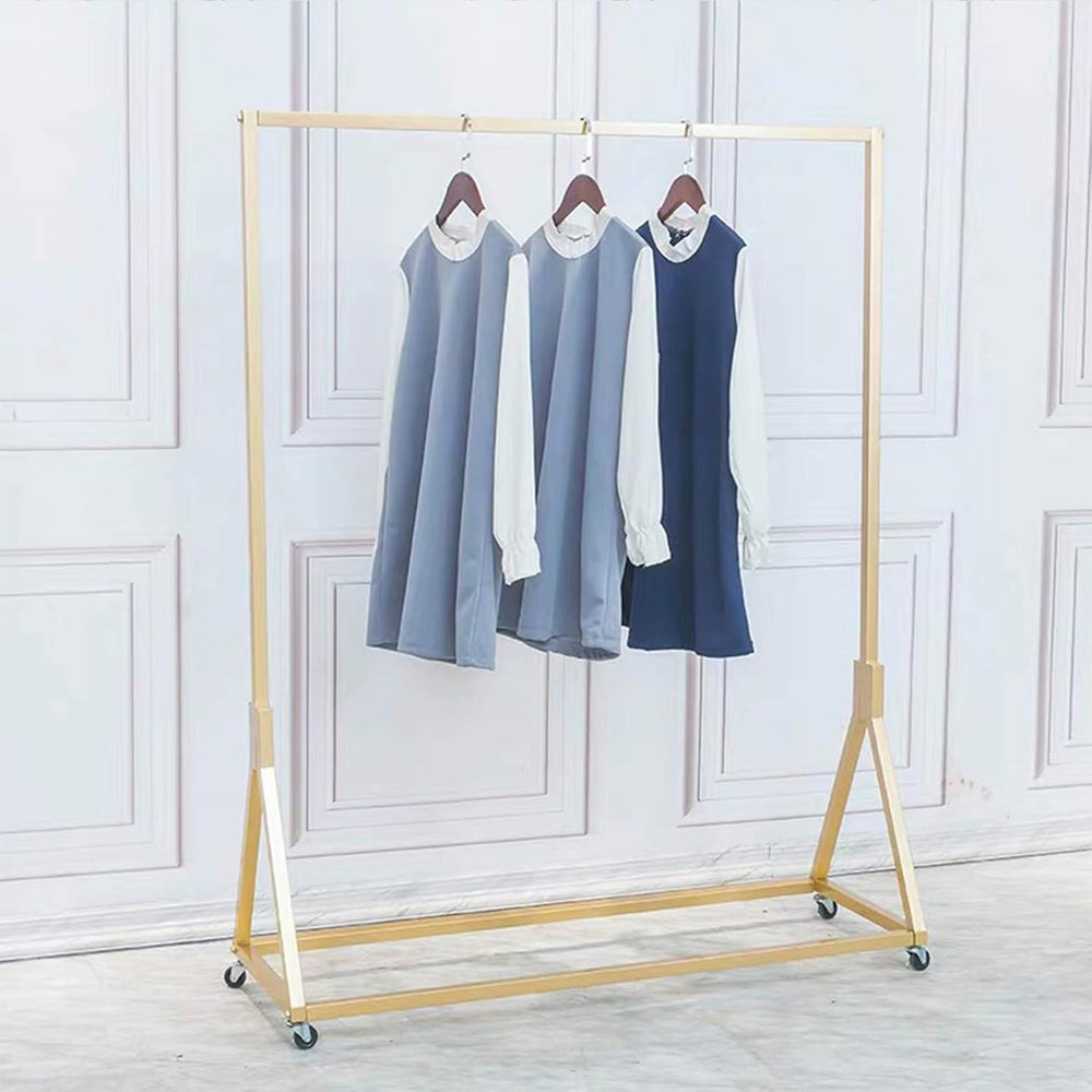Modern Simple Heavy Duty Metal Rolling Garment Rack