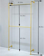 Modern Simple Industrial Metal Pipe Hanging Rods Clothing