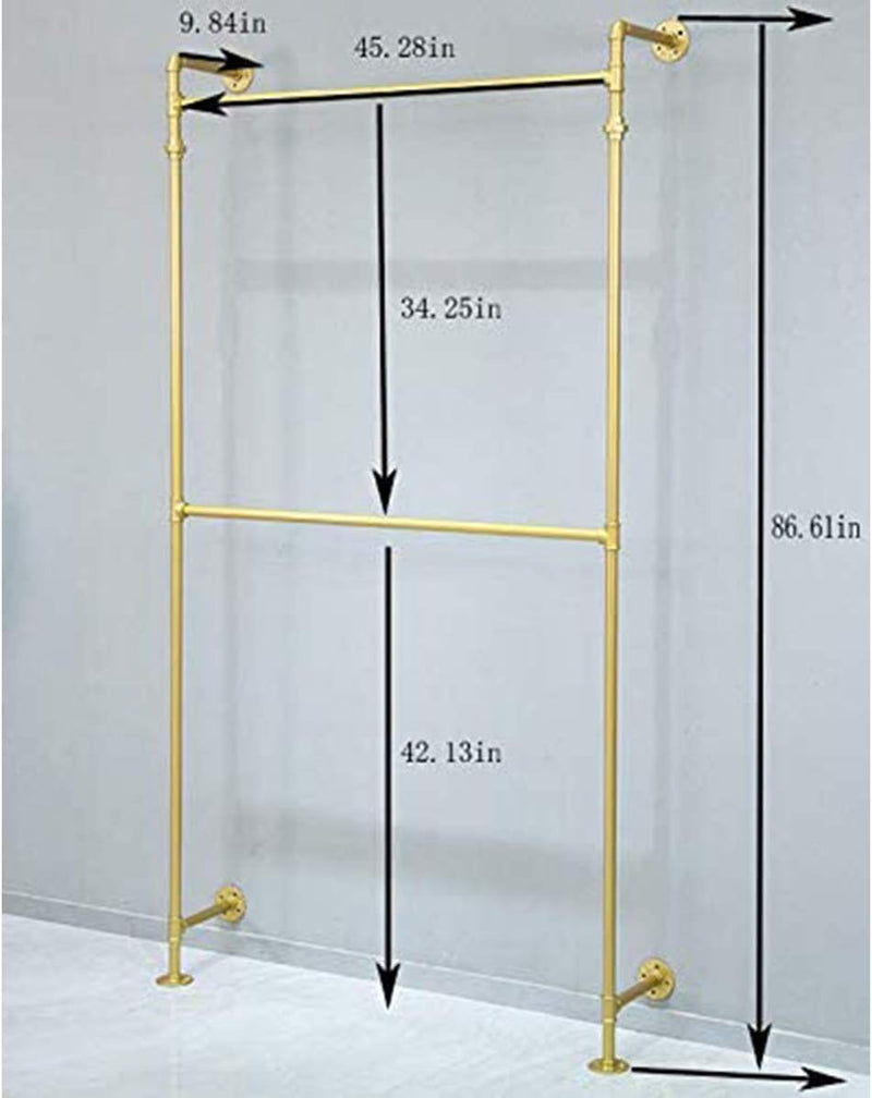 Modern Simple Industrial Metal Pipe Hanging Rods Clothing
