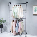 Modern Simple Industrial Metal Pipe Hanging Rods Clothing