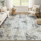 Modern Soft Area Rugs Abstract Distressed Living Room