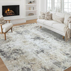 Modern Soft Area Rugs Abstract Distressed Living Room
