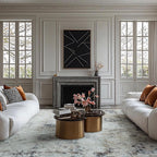 Modern Soft Area Rugs Abstract Distressed Living Room