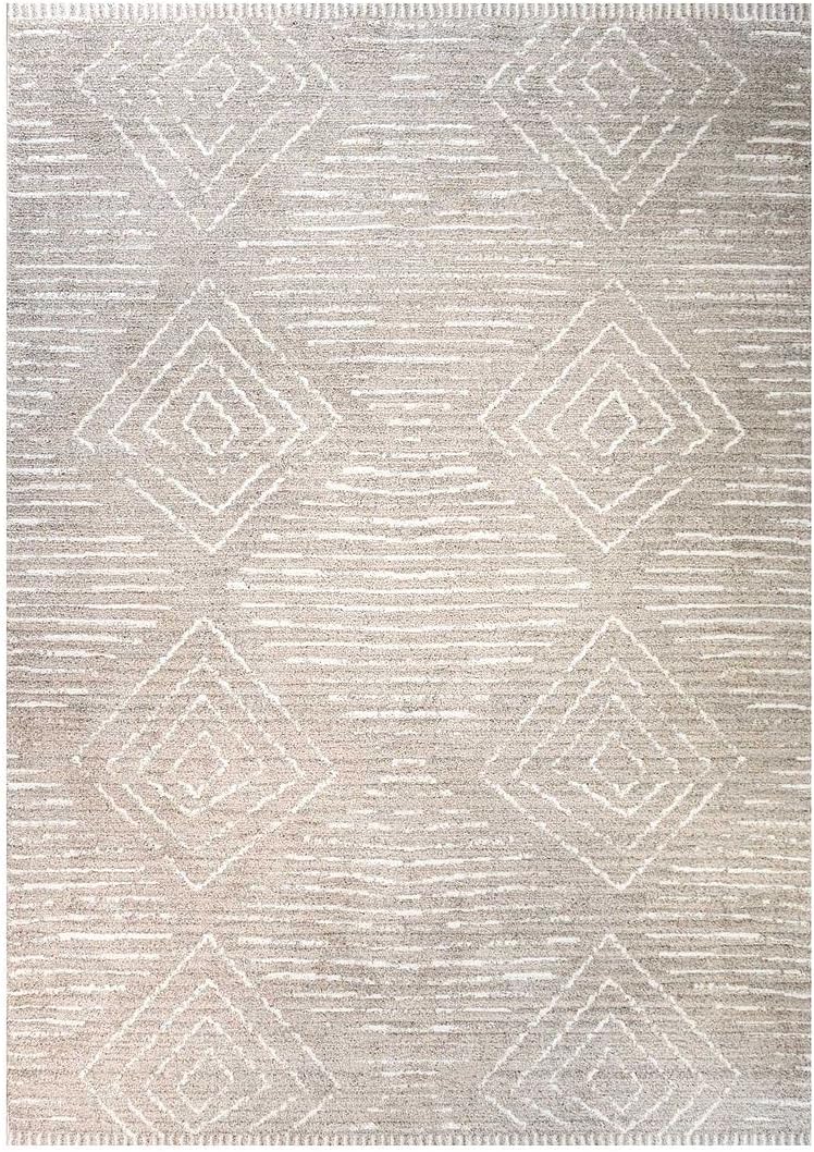 Modern Soft Polyester Scandi Berber Lounge Living Room