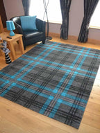 Modern Soft Tartan Highland Check Rugs