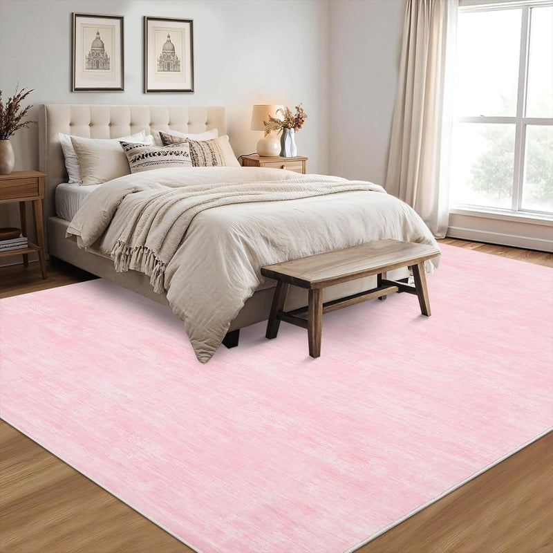 Modern Solid Rug Living Room Washable
