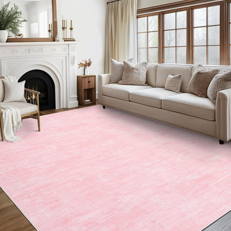 Modern Solid Rug Living Room Washable