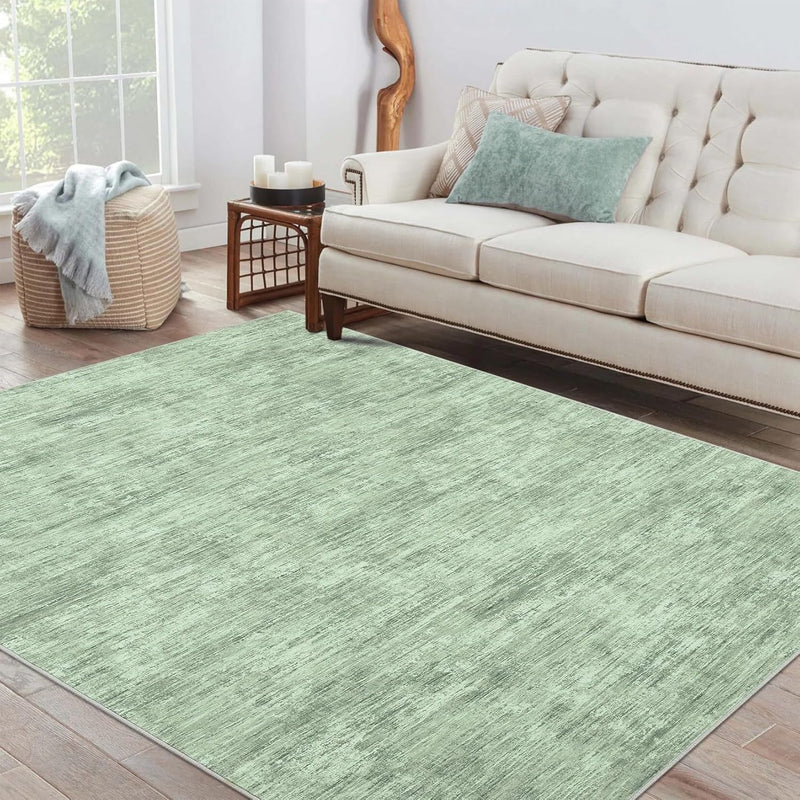 Modern Solid Rug Living Room Washable