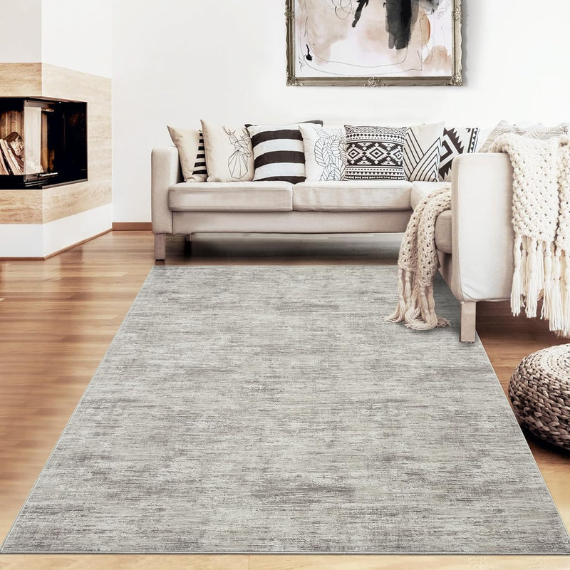 Modern Solid Rug Living Room Washable