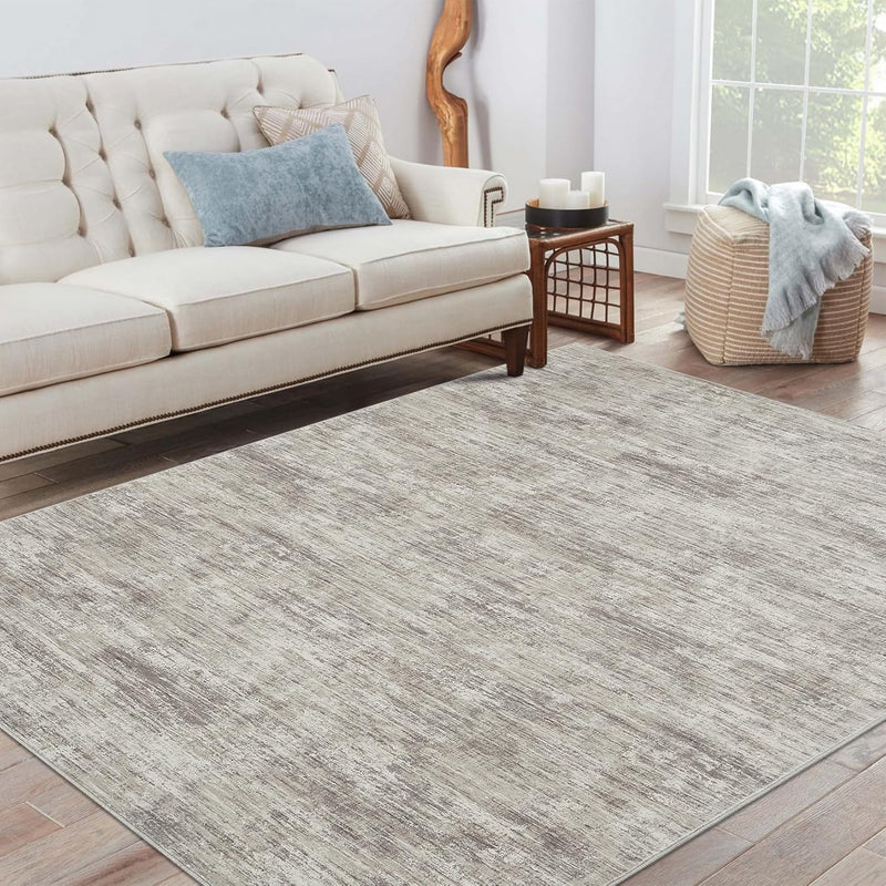 Modern Solid Rug Living Room Washable