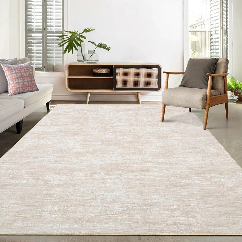 Modern Solid Rug Living Room Washable
