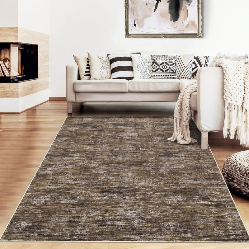 Modern Solid Rug Living Room Washable