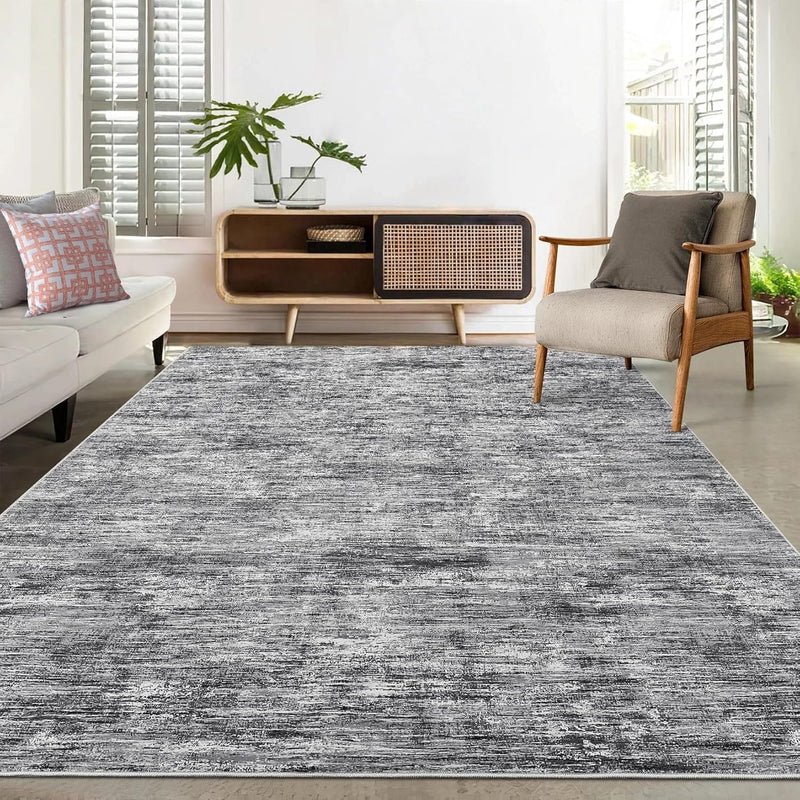Modern Solid Rug Living Room Washable