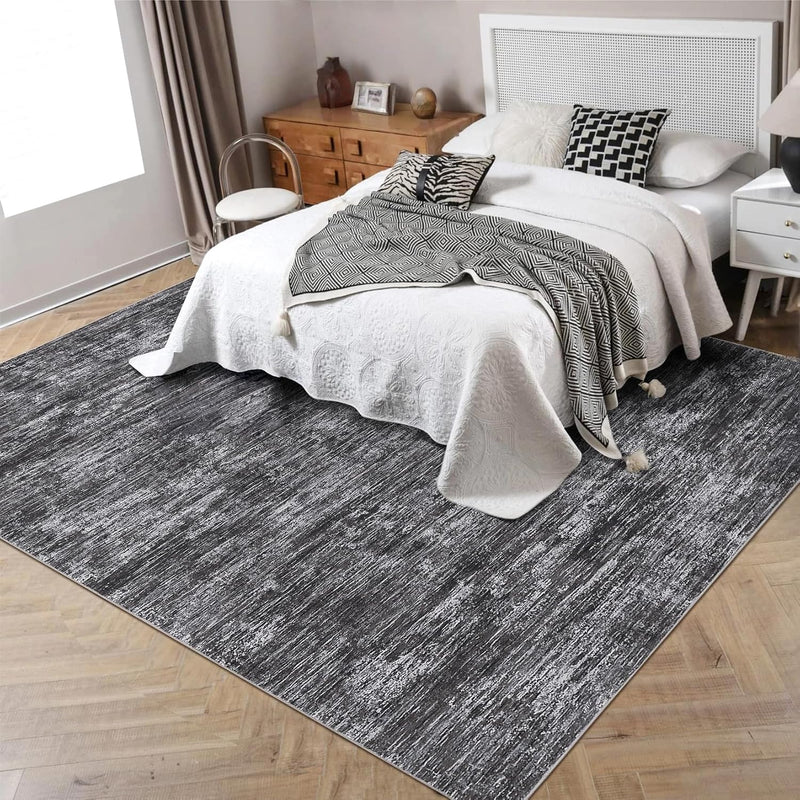 Modern Solid Rug Living Room Washable
