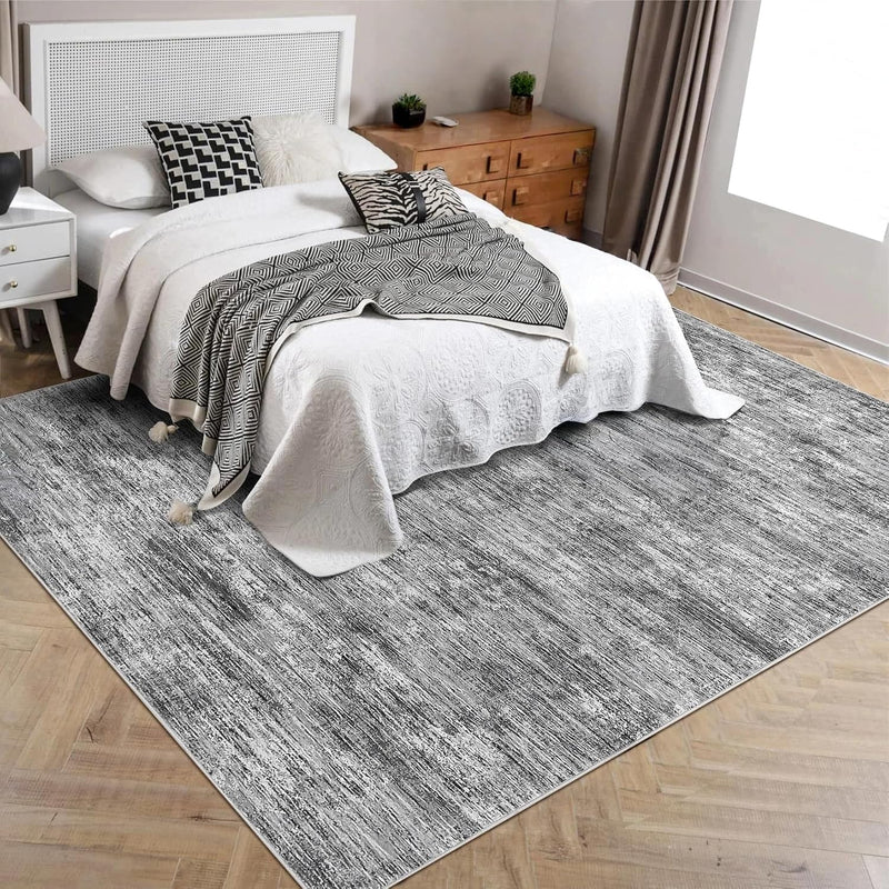 Modern Solid Rug Living Room Washable