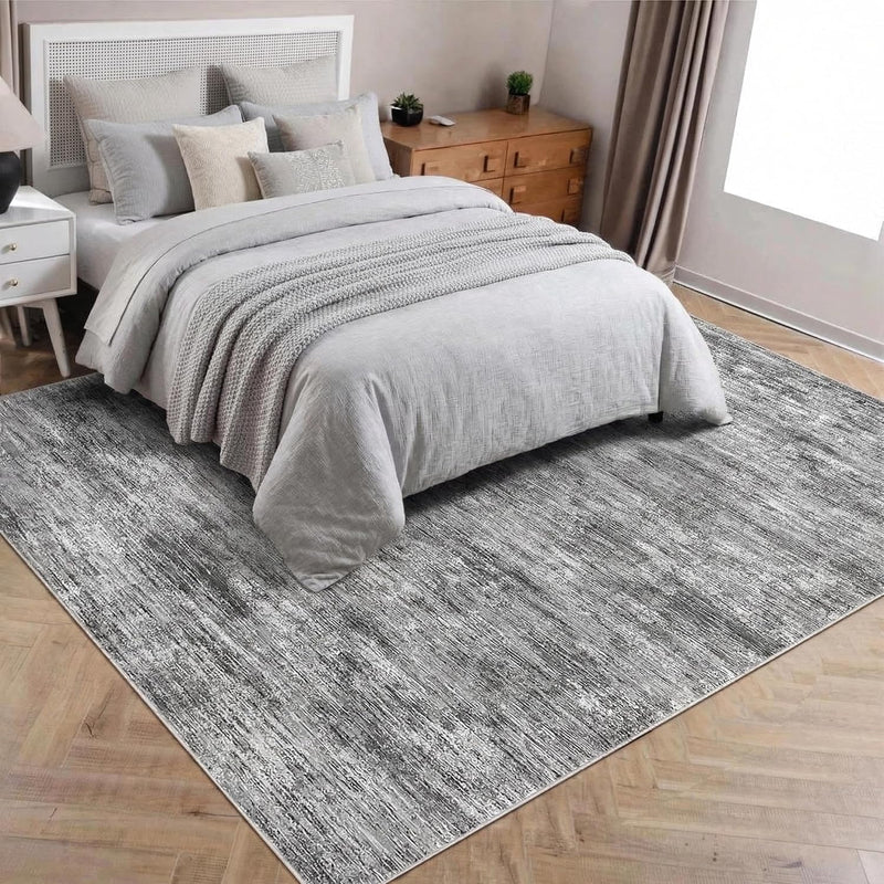 Modern Solid Rug Living Room Washable