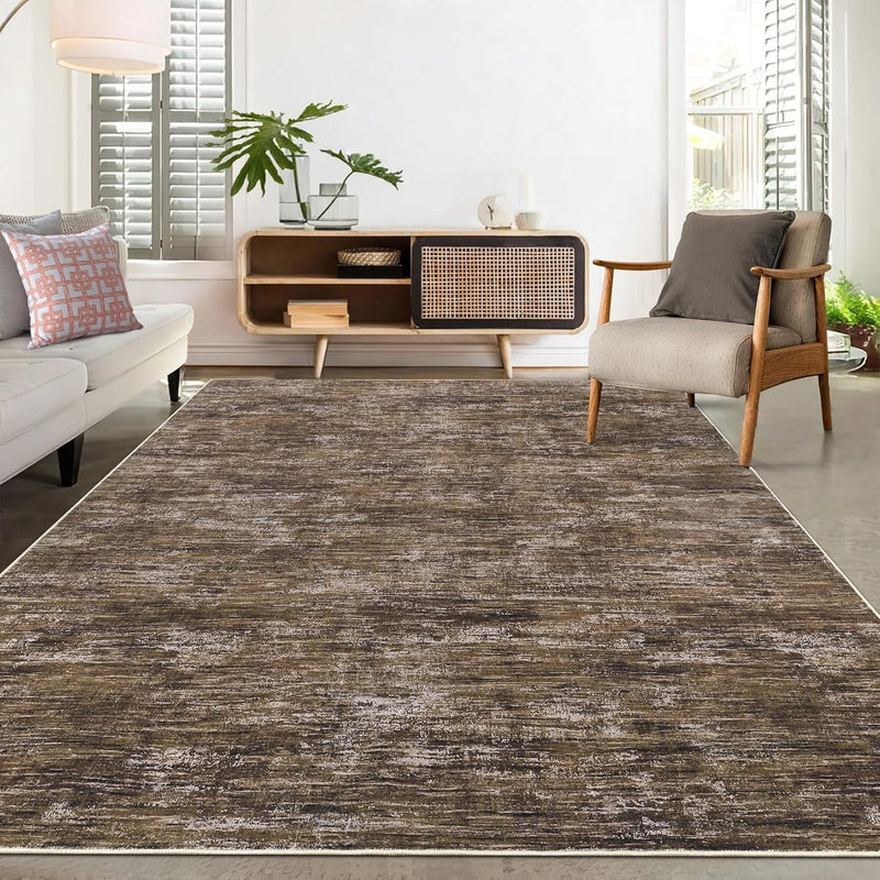 Modern Solid Rug Living Room Washable