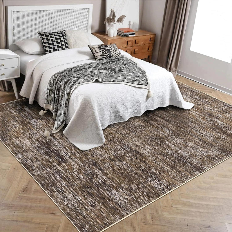 Modern Solid Rug Living Room Washable