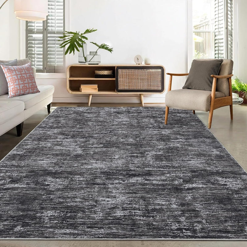 Modern Solid Rug Living Room Washable