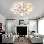 Modern Spiral Ceiling Fan with Light and Remote