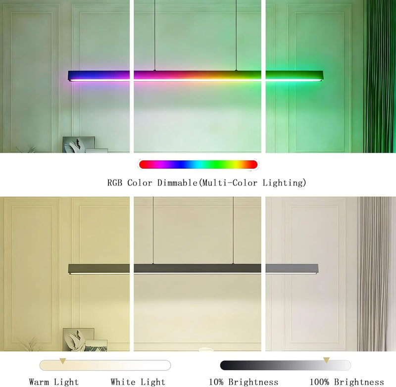 Modern Style Battery Operated Pendant Light Over Kitchen
