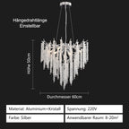 Modern Crystal Chandelier Lighting Round Chandeliers Lights G9