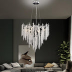 Modern Crystal Chandelier Lighting Round Chandeliers Lights G9