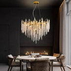 Modern Crystal Chandelier Lighting Round Chandeliers Lights G9