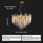Modern Crystal Chandelier Lighting Round Chandeliers Lights G9