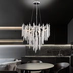 Modern Crystal Chandelier Lighting Round Chandeliers Lights G9