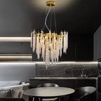 Modern Crystal Chandelier Lighting Round Chandeliers Lights G9