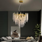 Modern Crystal Chandelier Lighting Round Chandeliers Lights G9