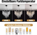 Modern Crystal Chandelier Lighting Round Chandeliers Lights G9