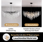 Modern Crystal Chandelier Lighting Round Chandeliers Lights G9
