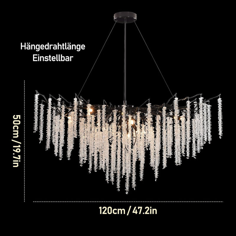 Modern Crystal Chandelier Lighting Round Chandeliers Lights G9