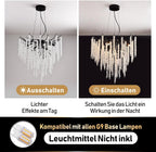 Modern Crystal Chandelier Lighting Round Chandeliers Lights G9