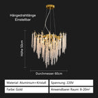 Modern Crystal Chandelier Lighting Round Chandeliers Lights G9