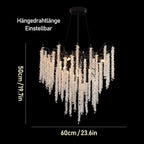 Modern Crystal Chandelier Lighting Round Chandeliers Lights G9
