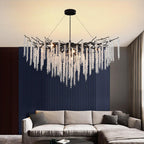 Modern Crystal Chandelier Lighting Round Chandeliers Lights G9