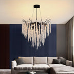 Modern Crystal Chandelier Lighting Round Chandeliers Lights G9