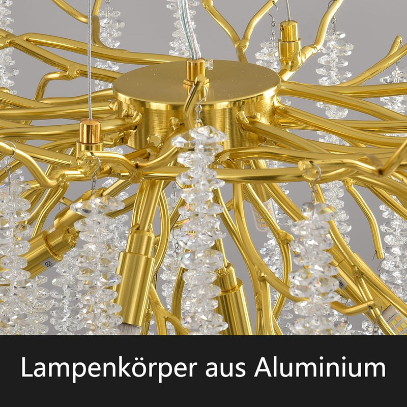Modern Crystal Chandelier Lighting Round Chandeliers Lights G9