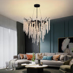 Modern Crystal Chandelier Lighting Round Chandeliers Lights G9