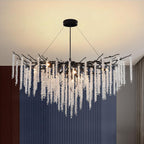 Modern Crystal Chandelier Lighting Round Chandeliers Lights G9